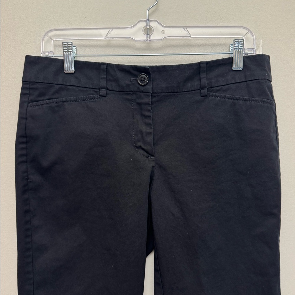 LOFT Outlet Womens 6P Navy Capri Pants Petite Cotton Stretch - Picture 2 of 5